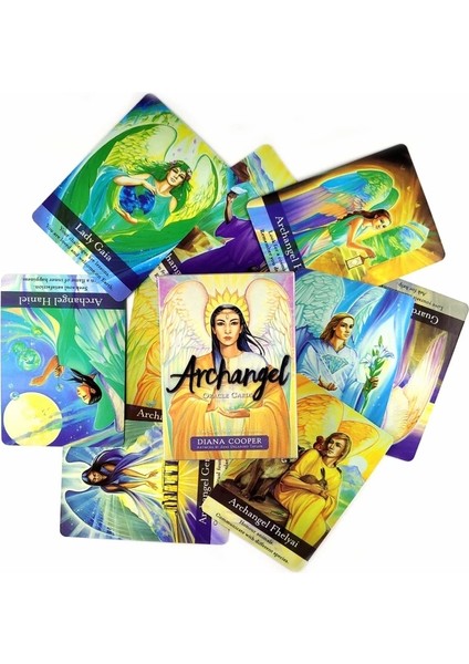 Başmelek Oracle Stili Son Yüksek Li Holografik Tarot Kartları Fal Rehberliği, Pdf Rehberi ile Kehanet Güverte Tahta Oyunu Anlatıyor (Yurt Dışından)