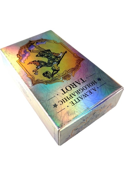 Başmelek Oracle Stili Son Yüksek Li Holografik Tarot Kartları Fal Rehberliği, Pdf Rehberi ile Kehanet Güverte Tahta Oyunu Anlatıyor (Yurt Dışından)