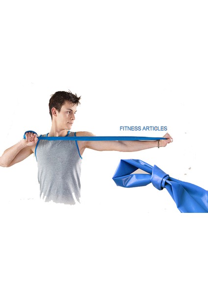 Mavi Stil Fitness Egzersiz Direnç Bantları Kauçuk Yoga Elastik Bant 150CM -180CM Direnç Bandı Döngüsü Spor Salonu Eğitimi Için Kauçuk Döngüler (Yurt Dışından)