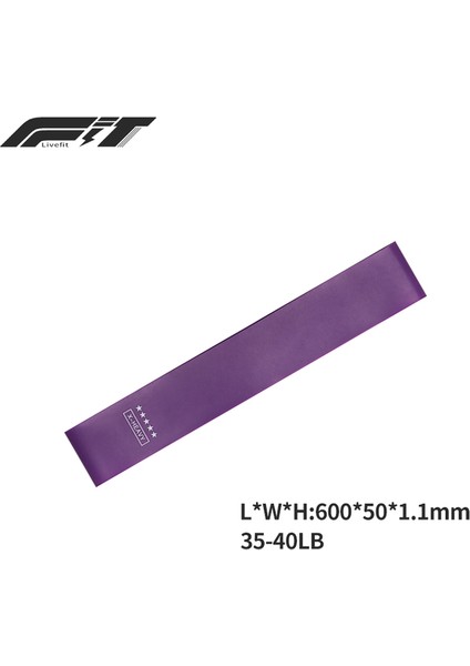 Tpe-1.1mm Stili Fitness Direnç Bantları Çevre Dostu Yüksek Li Yoga Elastik Germe Germe Egzersiz Döngüsü Direnç Bantları (Yurt Dışından)