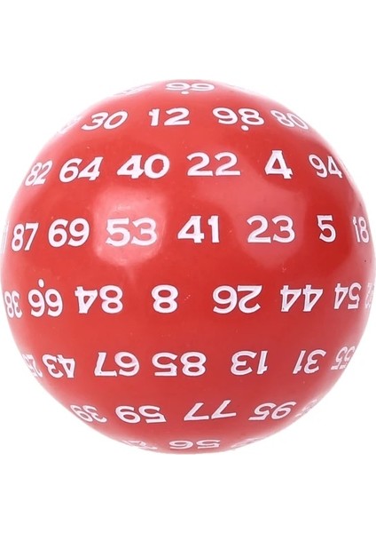 Kırmızı Stil Yeni Ded Çokyüzlü Zar D100 Masa Kurulu Rol Oynama Oyunu Bar Pub Club Party Için Çok Taraflı Akrilik Dices (Yurt Dışından)