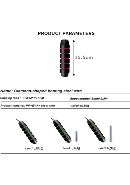 Siyah Stil Kaymaz Eva Saplı Atlama Ipi Fitness ve Eğlence Için Ayarlanabilir Uzunluk Erkekler Kadınlar Için Hız Ipi Çocuklar Aerobik Egzersiz (Yurt Dışından) fırsatları