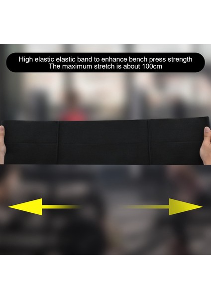 Bench Press Halter Bandı, Power Press Push Up Ağırlık Kaldırma Egzersiz Direnç Bantları Erkekler ve Kadınlar Için (Büyük) Siyah (Yurt Dışından)