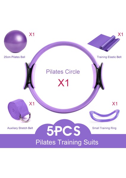 Mavi Stil 5 Adet Fitness Yoga Ekipmanları Pilates Daire Spor Salonu Egzersiz Fitness Eğitimi Direnç Destek Aracı Stretch Band Yoga Topu (Yurt Dışından) fiyatları