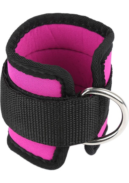 Kırmızı Stil Taşınabilir D-Ring Ayak Bileği Çapa Kayışı Kemer Çok Spor Salonu Kablo Ataşmanı Uyluk Bacak Kasnak Kayışı Dayanıklı Çapa Halat Spor Güvenliği (Yurt Dışından)
