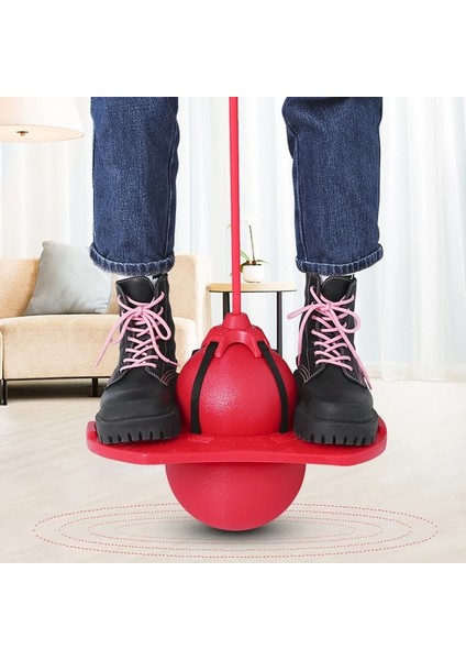 Kırmızıb Tarzı Saplı ve Pompalı Zıplayan Top Denge Platformu Bouncy Jump Pogo Topu Çocuklar Için Oyun Alanı Spor Egzersiz Yarışması Oyuncak (Yurt Dışından) indirimleri