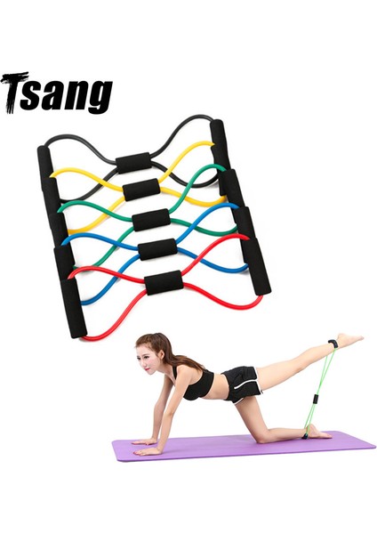 10706711-SIYAH Stil Fitness Vücut Geliştirme Direnç Bantları Egzersiz Bantları Halat Yoga Streç Kayış Genişletici Kas Fitness Ekipmanları Ev Spor Salonu Erkekler Için (Yurt Dışından)