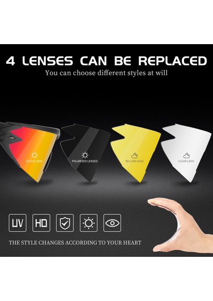 No.5 Tarzı No.2 Boyutu Otokromik Bisiklet Gözlük Erkek Kadın TR90 Açık Spor Polarize Gözlük Dağ Bisikleti Bisiklet Güneş Gözlüğü Gafas Ciclismo (Yurt Dışından) fırsatları