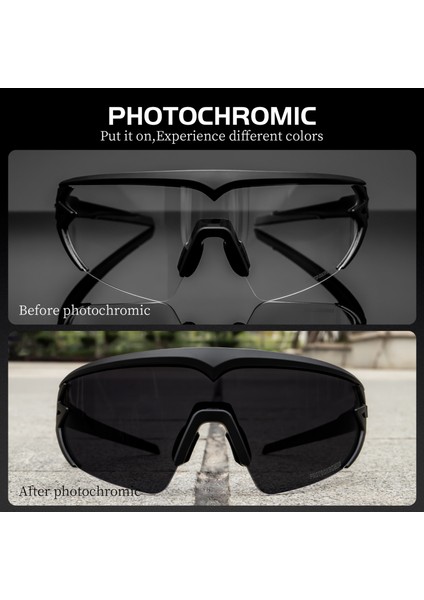 No.5 Tarzı No.2 Boyutu Otokromik Bisiklet Gözlük Erkek Kadın TR90 Açık Spor Polarize Gözlük Dağ Bisikleti Bisiklet Güneş Gözlüğü Gafas Ciclismo (Yurt Dışından) indirimleri