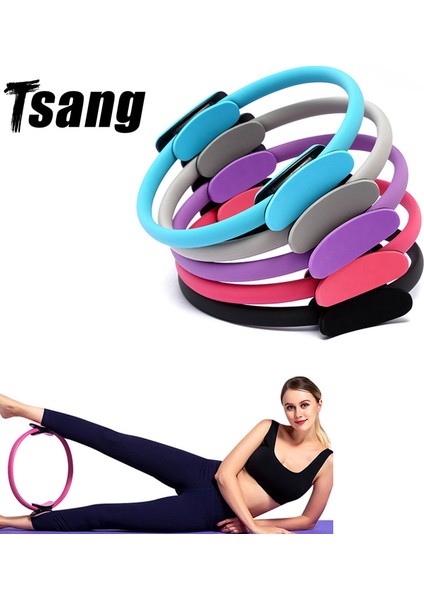 Siyah Stil Pilates Sporları Yoga Çemberi Fitness Pilates Halkası Kadınlar Kız Direnç Çemberi Spor Salonu Yoga Taşınabilir Fitness Ekipmanları Evde Spor (Yurt Dışından) fiyatları