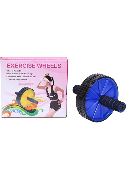 Y2 Stili Vücut Geliştirme Fitness Alet Ekipmanları Için Pratik Çift Tekerlekli Güncellenmiş Abdominal Pres Tekerlek Silindirleri Spor Salonu Egzersizi (Yurt Dışından)