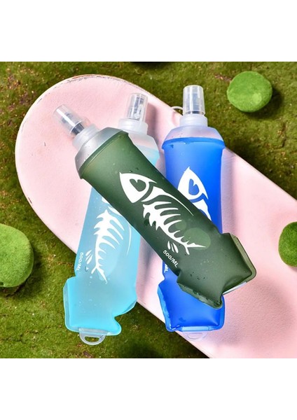 Mavi Stil 500ML Soft Flask Folding Collapsible Water Bottle Bag Tpu Free For Outdoor Travel Running Hydration Pack Waist Vest Water Bags (Yurt Dışından) fiyatları