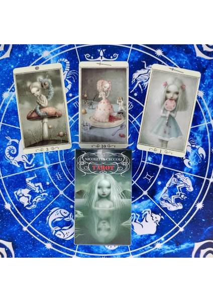 78 Adet TX232 Tarzı Yeni Nicoletta Ceccoli Tarot Kartları Kehanet Güverte Eğlence Partileri Masa Oyunu Destek Kutusu (Yurt Dışından) fırsatları