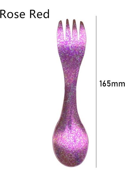 No.5 Tarzı 2 In1 Uzun Saplı Kaşık Çatal Yürüyüş Titanyum Tencere Açık Sofra Takımı Taşınabilir Kamp Seyahat Ultralight Çatal Bıçak Takımı (Yurt Dışından)