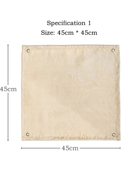 45X45CM Tarzı Ateş Çukuru Mat Yanmaz Kamp Sobası Izgara Mat Battaniye Zemin Veranda Güverte Çim Kamp Alanı Fiberglas Köz Mat (Yurt Dışından)