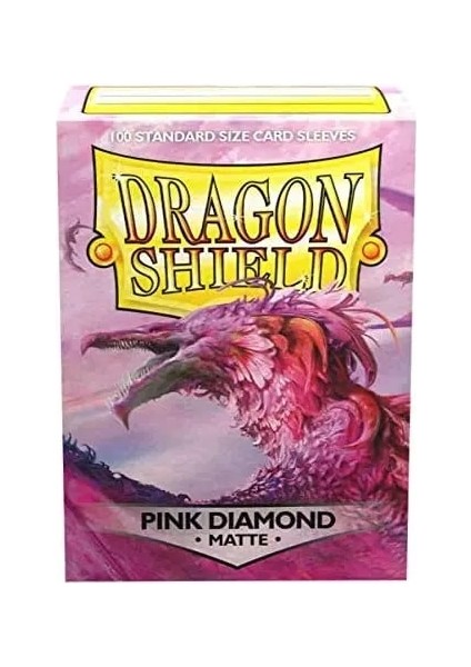 Pembe Elmas Mat Stil 100CT Dragon Shield Snoworchıdlagoonlightningokaliptüspembe Elmas Çift Mat Kart Kılıfları Mtgpkm Kartları Koruyucu (Yurt Dışından)