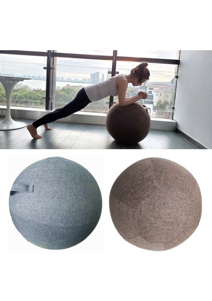 Lacivert 55CM Kapak Stili Kapak Spor Salonu Koruyucu Top Için Koruyucu Spor Halkası Aksesuarları Yoga Alt Yoga Dengesi Fitness ve Premium Egzersiz Topu Egzersiz Koruması (Yurt Dışından) fırsatları