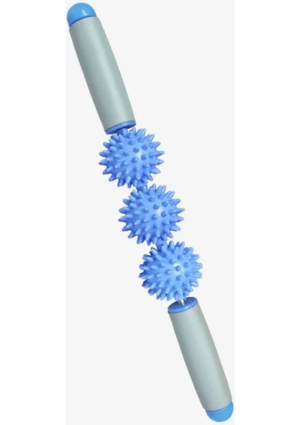 Mavi-3 Top Stili Vücut Kas Gevşeme Masajı Yoga Spor Silindir Sopa Fitneoint Dikenli Top Ön Pano Çubuk Spor Salonu Egzersizi Pilates Bar (Yurt Dışından)