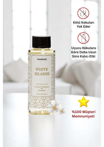 White Islands Çubuklu Oda Kokusu 100ML Refill