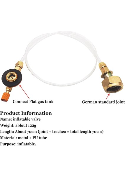 Adaptörler Stili X-Eped 70CM Açık Gaz Sobası Kamp Sobası Propan Dolum Adaptörü Tank Çoğaltıcı Adaptörü Turist Ekipmanları Tank Çoğaltıcı Konteyner (Yurt Dışından) fırsatları