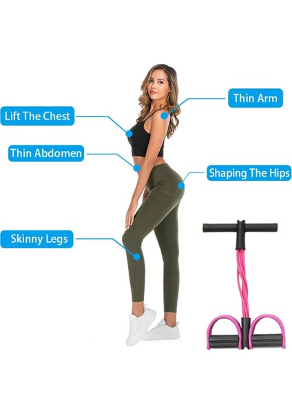 Çoklu Stil Elastik Gerginlik Halatı 6 Tüp Çektirme Pedalı Fitness Oturmak Çekme Halatı Lateks Direnç Bantları Ev Spor Salonu Spor Eğitim Ekipmanları (Yurt Dışından) modelleri