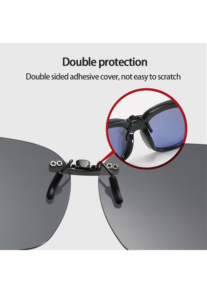 No.1 Tarzı Yeni Araba Sürücü Gözlükleri Anti-Uva Uvb Polarize Güneş Gözlükleri Sürüş Gece Görüş Lens Klipsi Güneş Gözlüğü Iç Aksesuarları (Yurt Dışından) fırsatları