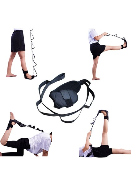 Yoga Bacak Sedye Stili Yoga Bacak Sedyesi Esneklik Germe Kayışı Fitness Spor Germe Bandı Bale Jimnastik Antrenörü Bacak Germe Kemeri (Yurt Dışından)
