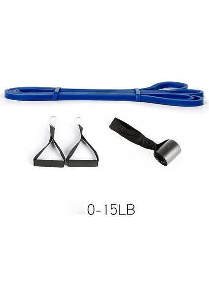 Mavi Stil Direnç Bandı 41 "fitness Kauçuk Pull Up Crossfit Güç Lateks Genişletici Asılı Yoga Döngü Bandı Kapı Mandalı Kolu ile (Yurt Dışından)