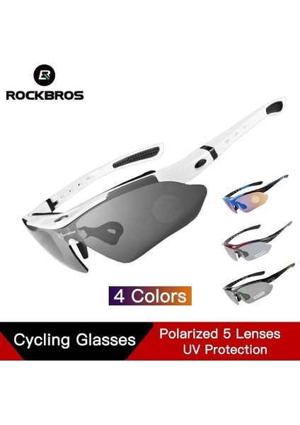 Siyah Stil Rockbros Bisiklet Gözlükleri Gözlük Polarize Bisiklet Gözlükleri 5 Lens UV400 Korumalı Spor Gözlükleri Outdoor Spor Bisiklet Güneş Gözlüğü Çerçeve (Yurt Dışından) fiyatları