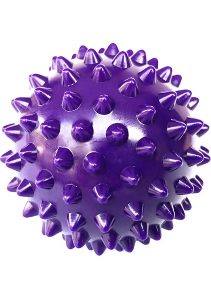 Mor Tarzı Durable Pvc Spiky Massage Ball Trigger Point Sport Fitness Hand Foot Plantar Fasciitis Reliever Hedgehog 6.5cm Balls (Yurt Dışından)