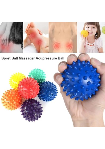 Mor Tarzı Durable Pvc Spiky Massage Ball Trigger Point Sport Fitness Hand Foot Plantar Fasciitis Reliever Hedgehog 6.5cm Balls (Yurt Dışından) modelleri