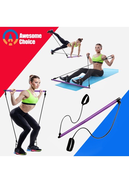 Mor Tarzı Yoga Direnç Bantları Pilates Sopa Vücut Geliştirme Crossfit Spor Salonu Kauçuk Tüp Elastik Bantlar Fitness Ekipmanları Eğitim Egzersiz (Yurt Dışından) fiyatları