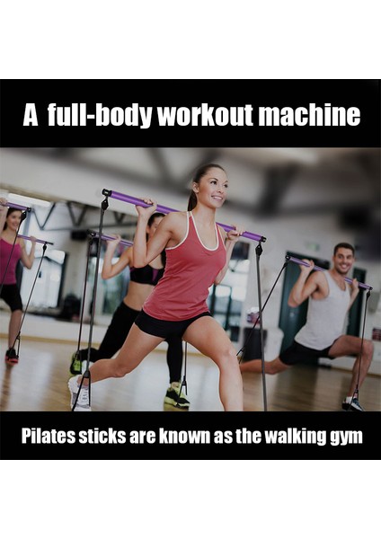 Mor Tarzı Yoga Direnç Bantları Pilates Sopa Vücut Geliştirme Crossfit Spor Salonu Kauçuk Tüp Elastik Bantlar Fitness Ekipmanları Eğitim Egzersiz (Yurt Dışından) fırsatları