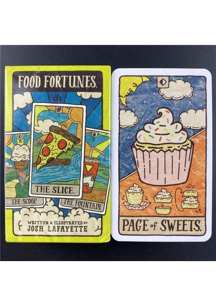 78 Adet TT12 Tarzı Yeni 78 Resimli Yiyecek ve Içecek Kartları Tarot Koleksiyonu Yiyecek Falları Mistik Güverte Masa Oyunları Yaratıcı Kehanet (Yurt Dışından) fırsatları