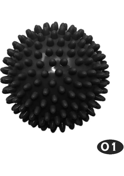 Siyah Stil Pvc Dikenli Masaj Topu Tetik Noktası Spor Fitness El Ayak Ağrısı Fitness Aksesuarları Kas Relax Top 5 Renk (Yurt Dışından)