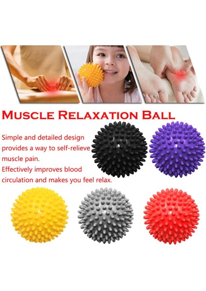 Siyah Stil Pvc Dikenli Masaj Topu Tetik Noktası Spor Fitness El Ayak Ağrısı Fitness Aksesuarları Kas Relax Top 5 Renk (Yurt Dışından) modelleri