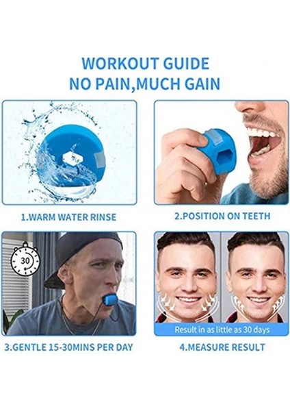 Çoklu Stil Chew Ball Eğitim Çene Egzersizi Çift Redüktör Jawline Shaper Için Eliminatör Yüz Toneri Jawz Egzersiz Topu Yüz Germe (Yurt Dışından)