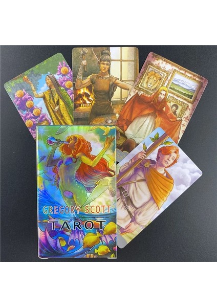 78 Adet TT115 Tarzı Gregory Scott Tarot Kartları Tam Ingilizce Klasik Masa Oyunları Kartları Yaratıcı Oracle Kehanet Masa Oyunu Pdf'li Tarot Kartları (Yurt Dışından) fiyatları