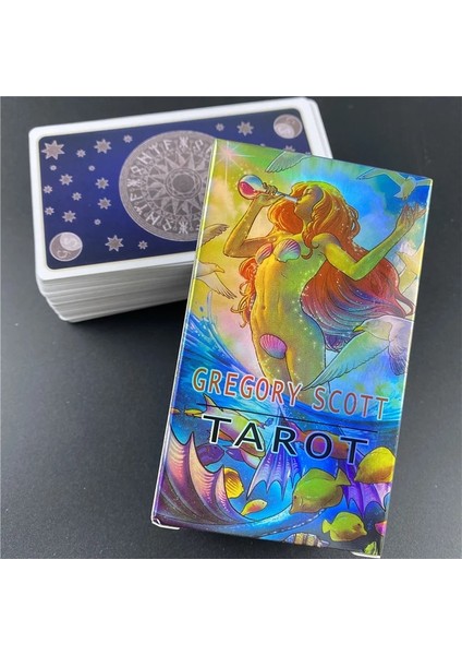78 Adet TT115 Tarzı Gregory Scott Tarot Kartları Tam Ingilizce Klasik Masa Oyunları Kartları Yaratıcı Oracle Kehanet Masa Oyunu Pdf'li Tarot Kartları (Yurt Dışından) modelleri