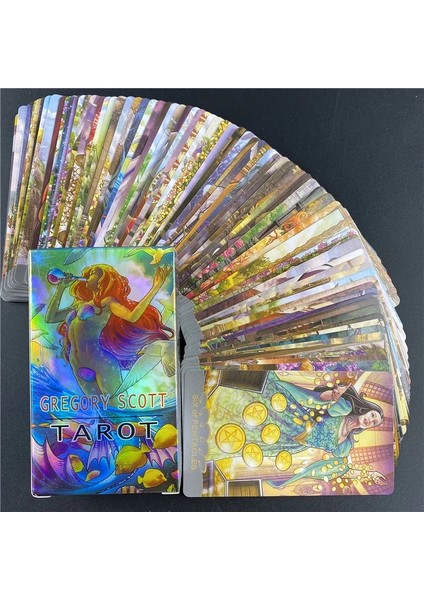 78 Adet TT115 Tarzı Gregory Scott Tarot Kartları Tam Ingilizce Klasik Masa Oyunları Kartları Yaratıcı Oracle Kehanet Masa Oyunu Pdf'li Tarot Kartları (Yurt Dışından) indirimleri