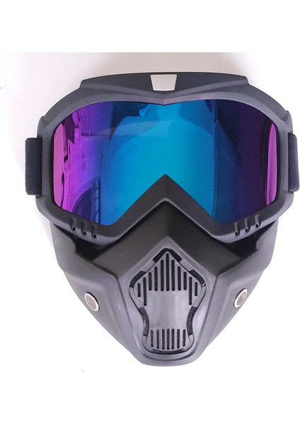 Kırmızı Lens Stili Bisiklet Sürme Motokros Güneş Gözlüğü Kayak Snowboard Gözlük Maskesi Gözlük Kask Taktik Rüzgar Geçirmez Motosiklet Gözlük Maskeleri (Yurt Dışından)