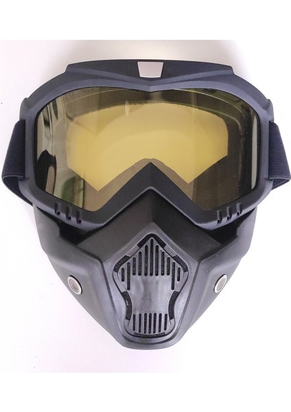 Kırmızı Lens Stili Bisiklet Sürme Motokros Güneş Gözlüğü Kayak Snowboard Gözlük Maskesi Gözlük Kask Taktik Rüzgar Geçirmez Motosiklet Gözlük Maskeleri (Yurt Dışından)
