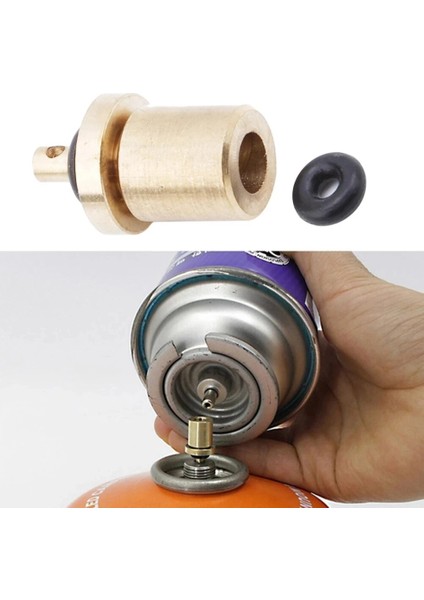 1 Adet Tarzı Gaz Dolum Adaptörü Açık Kamp Sobası Gaz Silindiri Gaz Tankı Gaz Brülörü Aksesuarları Yürüyüş Şişirmek Bütan Teneke Kutu (Yurt Dışından) modelleri