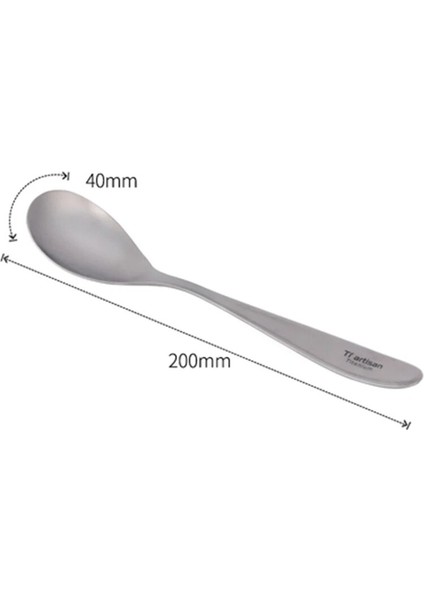 Kaşık Tarzı Tiartisan Titanyum Çatal Kaşık Açık Kamp Için Hafif Sofra Takımı Kaşık Yürüyüş Seyahat Batı Tatlı Çatal (Yurt Dışından)