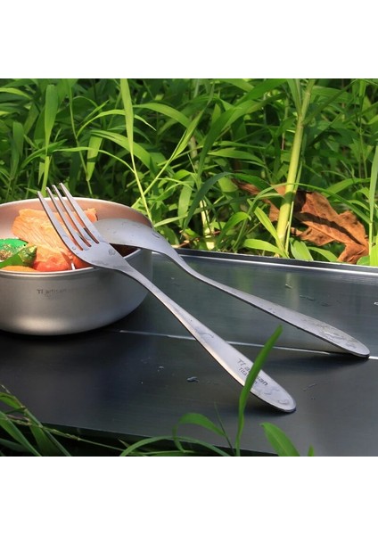 Kaşık Tarzı Tiartisan Titanyum Çatal Kaşık Açık Kamp Için Hafif Sofra Takımı Kaşık Yürüyüş Seyahat Batı Tatlı Çatal (Yurt Dışından) modelleri