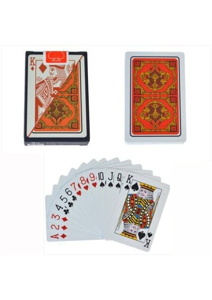 5639 Kırmızı Stil 100% Pvc Yeni Desen Plastik Su Geçirmez Yetişkin Iskambil Kartları Oyunu Poker Kartları Masa Oyunları 58*88MM Kartlar (Yurt Dışından)