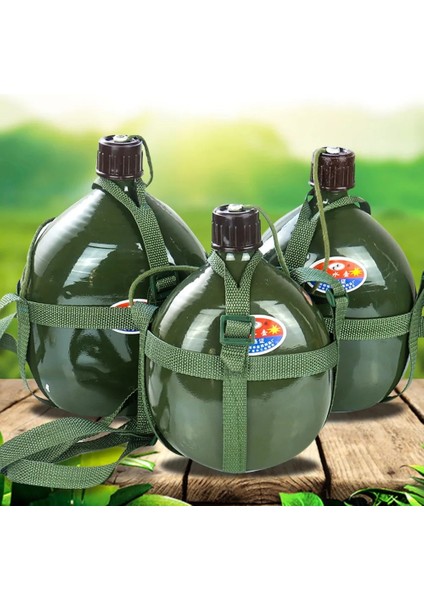 1l Tarzı -4l Taktik Su Şişesi Alüminyum Ordu Askeri Içme Su Isıtıcısı Askı Tutucu Açık Kamp Bisiklete Binme Yürüyen Şişe Pot (Yurt Dışından)