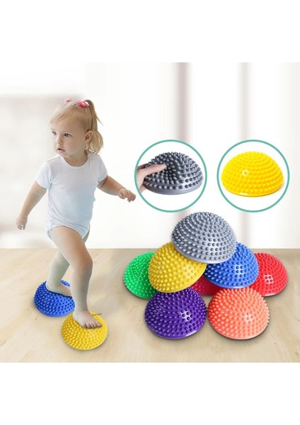 Mavi Stil Yoga Için 16 cm Pvc Şişme Masaj Topu Yarım Ayar Denge Sabitleyici Spor Salonu Pilates Spor Dengesi (Yurt Dışından) fırsatları