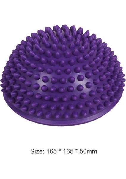 Mor Tarzı Yoga Yarım Küre Eğitmeni Dengeleme Topu Şişme Yarım Küre Yoga Topları Masaj Egzersizleri Spor Salonu Pilates Fitness Fitball Kauçuk (Yurt Dışından)