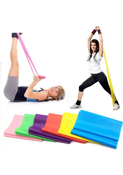 Yeşil Stil 1.2m Elastik Yoga Pilates Kauçuk Streç Egzersiz Bandı Kol Sırt Bacak Fitness Tüm Kalınlıklar Aynı Direnç (Yurt Dışından) fiyatları